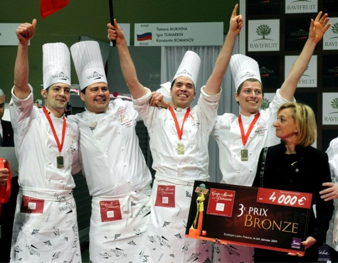 Финал кондитерского кубка мира World Pastry Cup в Лионе, Франция, 24 января 2011 года.