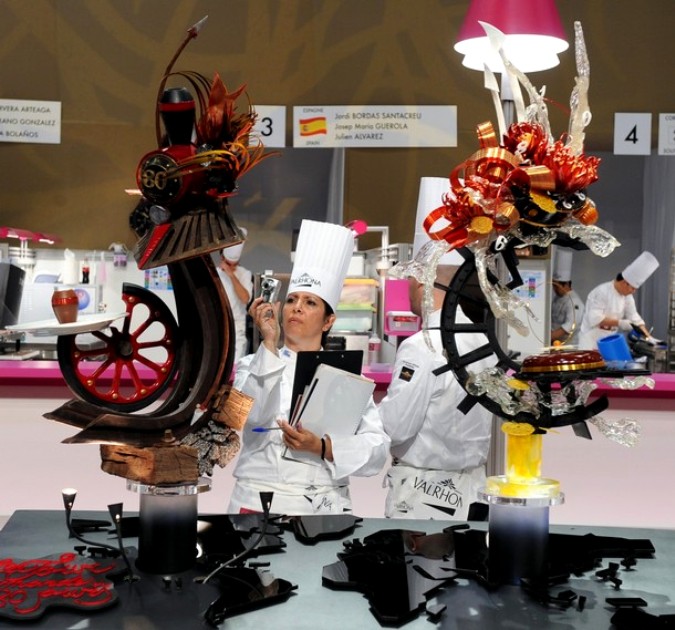 Финал кондитерского кубка мира World Pastry Cup в Лионе, Франция, 24 января 2011 года.