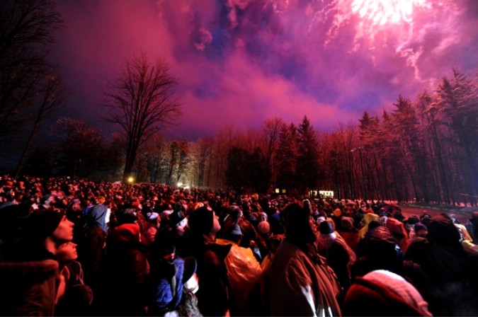 День сурка в Панксатони, штат Пенсильвания, 2 февраля 2011 года.