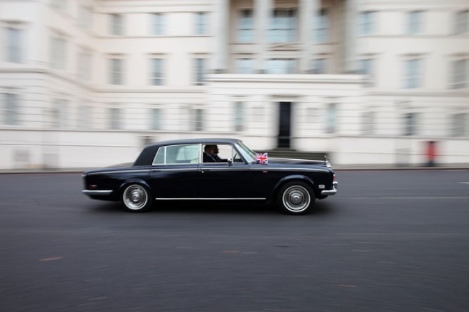 Раритеты Rolls Royce в центре Лондона, 6 февраля 2011 года.