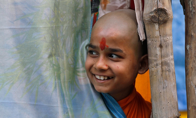 Магх Мела фестиваль (Magh Mela festival) в Аллахабад, 6 февраля 2011 года.