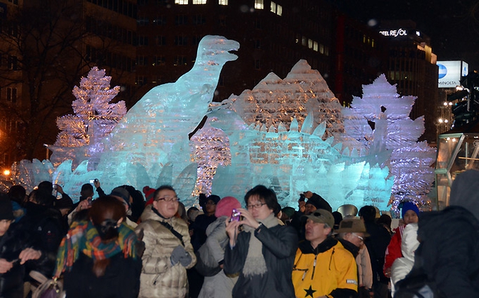 62-ой фестиваль снега в Саппоро (62nd snow festival in Sapporo), 7 февраля 2011 года.