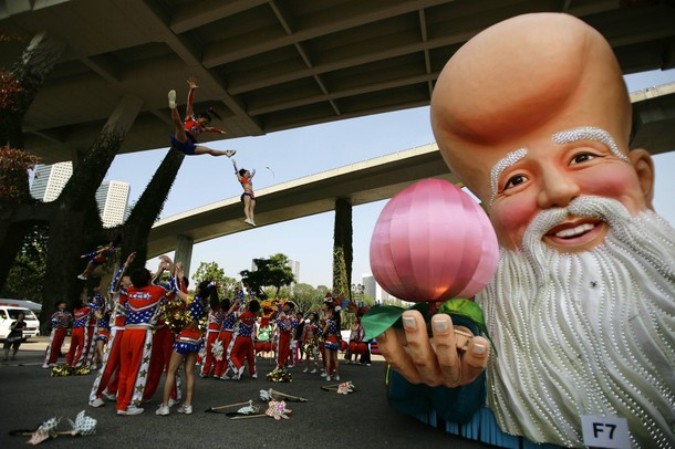 Чингай (Chingay) парад в Сингапуре, 11 февраля 2011 года.