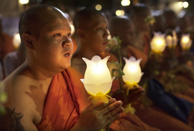 Магха Пуджа (Magha Puja) в Бангкоке, Таиланд, 18 февраля 2011 года.