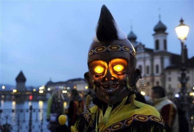 Карнавал в Люцерне (Carnival in Lucerne), Швейцария, 3 марта 2011 года.