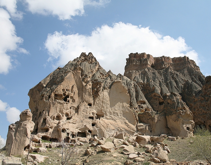 вырубленный в скалах - монастырь Селиме (Selime) 95797