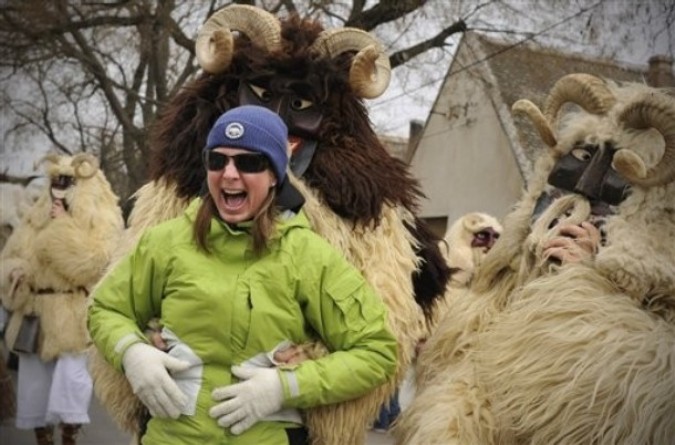 Бушо карнавал (Busho Carnival), Мохач, Венгрия, 5 марта 2011 года.