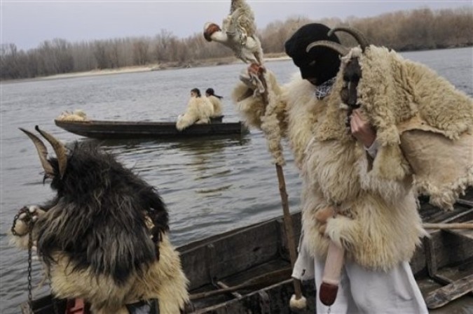 Бушо карнавал (Busho Carnival), Мохач, Венгрия, 5 марта 2011 года.