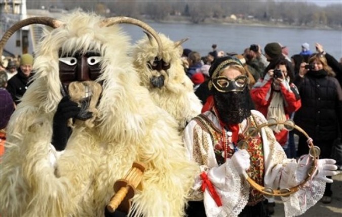 Бушо карнавал (Busho Carnival), Мохач, Венгрия, 5 марта 2011 года.