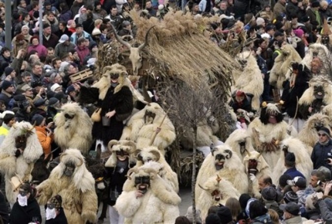 Бушо карнавал (Busho Carnival), Мохач, Венгрия, 5 марта 2011 года.