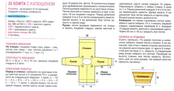 Кофта для малыша реглан