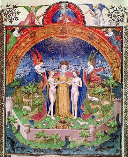 The Creation, God Introducing Adam and Eve, from 'Antiquites Judaiques The Creation, God Introducing Adam and Eve, from 'Antiquites Judaiques