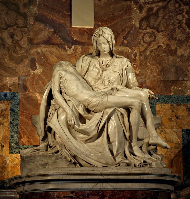 Pieta1 Микеланджело (668x700, 152Kb)
