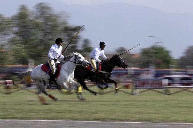 "Ghodejatra" фестиваль скачек в Катманду, Непал, 3 апреля 2011 года.