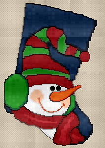 Snowman Stocking (213x300, 35Kb)