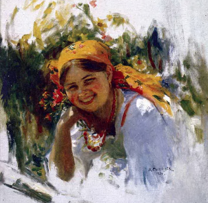 Художник Ф.В. Сычков/Кумление f32 (698x682, 188Kb)