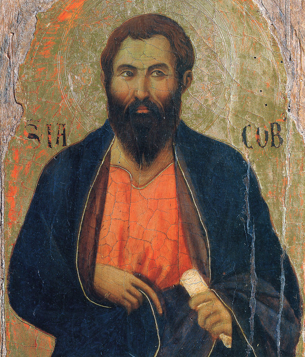 Дуччо ди Буонисенья (1255-1319) / Duccio Di Buoninsegna 0Duccio_ApostolIakovZevedeev (597x700, 268Kb)