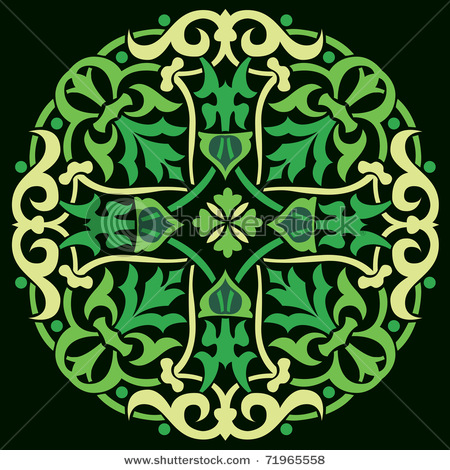 stock-vector-flower-in-old-gothic-frame-on-the-black-background-71965558 (450x470, 127Kb)