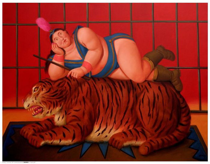 Ботеро Фернандо. Рисует очень толстых и людей и животных Fernando Botero Angulo17 (700x547, 54Kb)