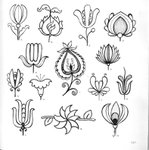  4000 motifs de fleurs et de plantes (109) (695x700, 94Kb)