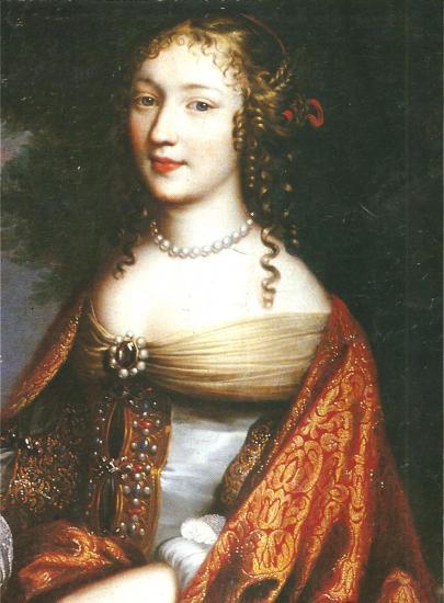 Madame de Sévigné in Beaubrun brothers style portrait (405x550, 37Kb)
