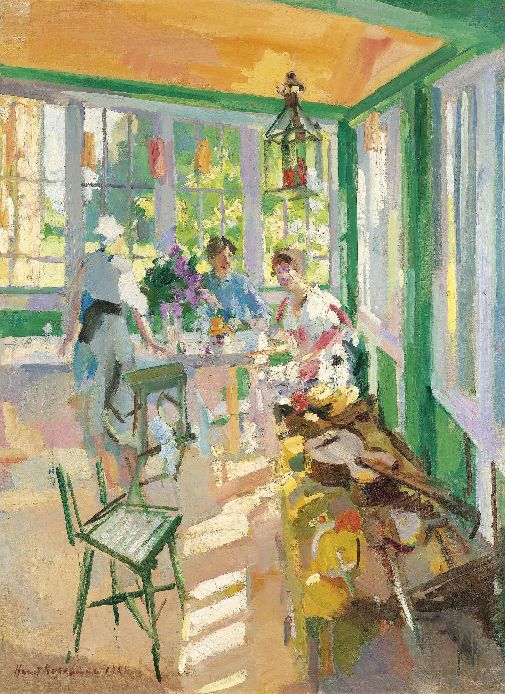 Константин Коровин 022 - On the Veranda, 1921 (505x694, 115Kb)