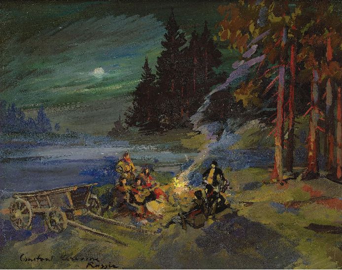 Константин Коровин 038 - The Campfire (694x549, 106Kb)
