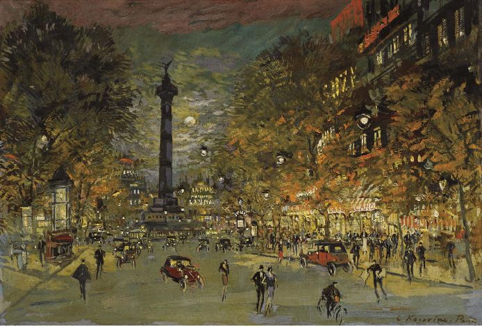 Константин Коровин 040 - The Square of Bastille, Paris (694x472, 88Kb)