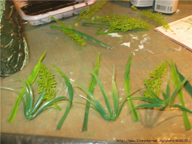 Как сделать искусственные водоросли