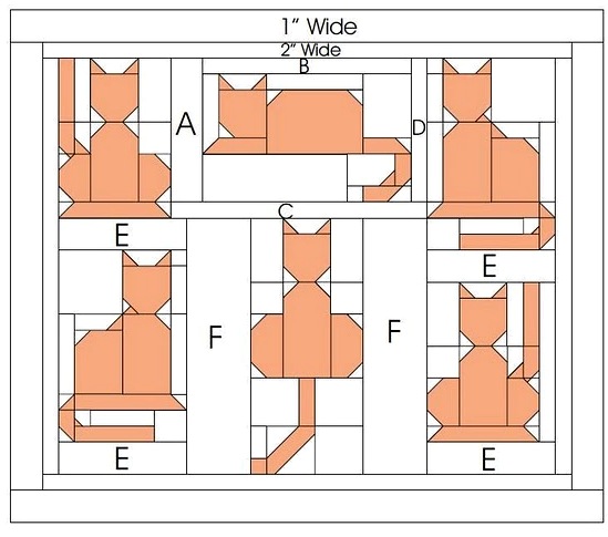QUILT GATOS PATRONES (549x485, 64Kb)