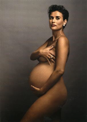 Картинки по запросу деми мур беременная