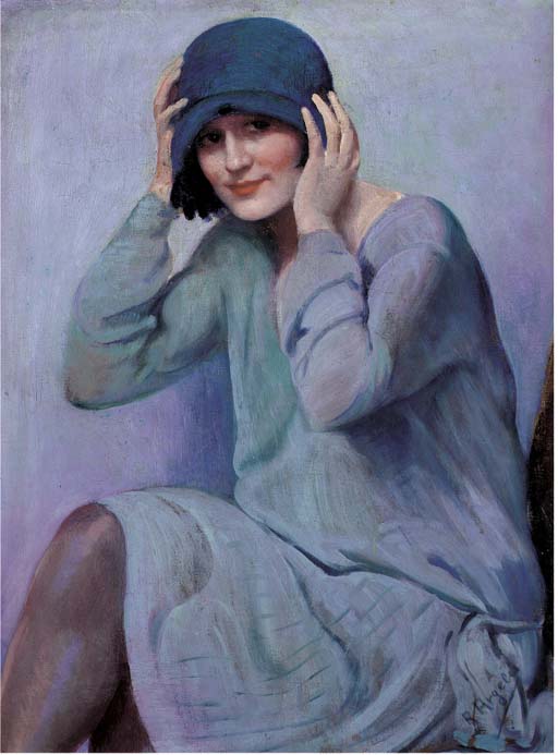 Rafael Escriche ArgelesThe chapeau bleu (512x693, 57Ko)