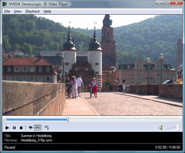 Nvidia 3d vision video player  