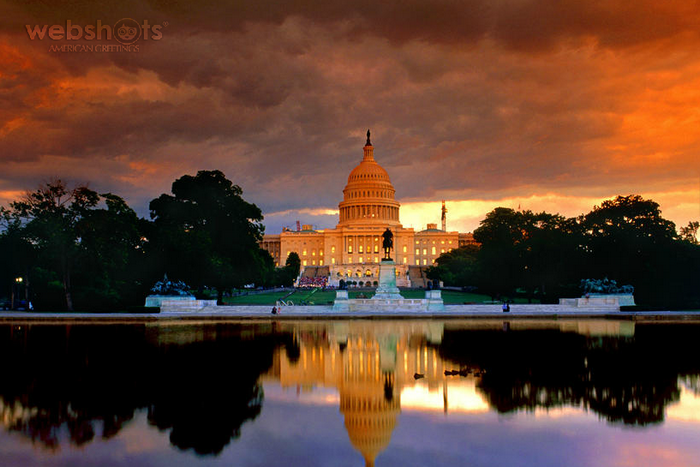 Proshots - Capitol Reflections at Sunset, Washington, DC - Professional Photos (700x467, 674Kb)