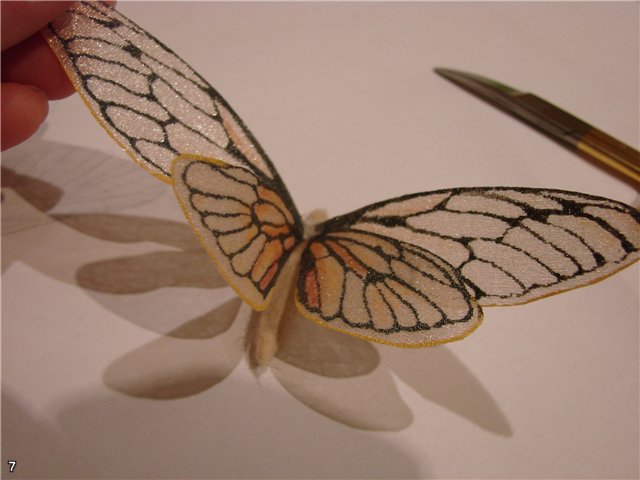 Как делать бабочки из ткани