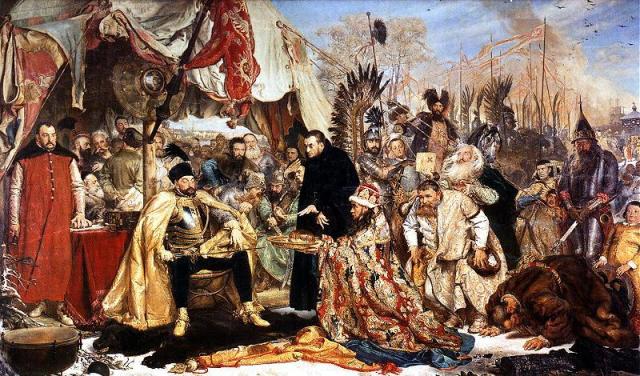 Ян Матейко. Стефан Баторий под Псковом. (1872) (640x376, 78Kb)
