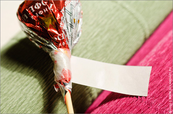 Крокусы из конфет и гофрированной бумаги своими руками. Еще один вариант. - adm-yabl.ru