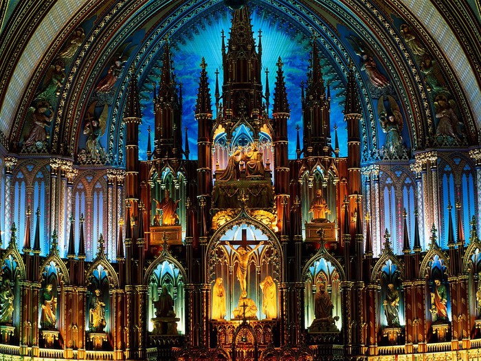 Notre Dame Basilica, Montreal, Canada (700x525, 210Kb)