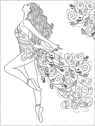 dancer coloring pages teens - photo #12