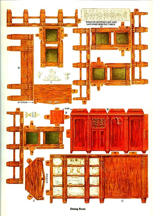 Paper Dollhouse Furniture0018 (496x700, 131Kb)