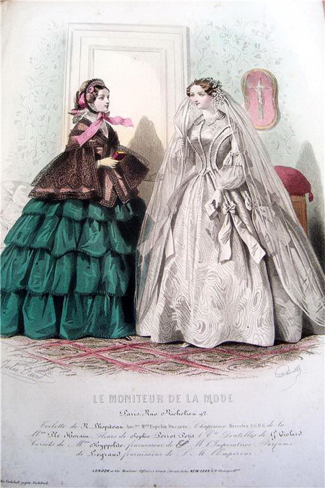 La Moniteur de la Mode 1850s (466x700, 130Kb)
