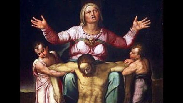 Картина с изображением Мадонны, оплакивающей Христа (623x350, 50Kb)
