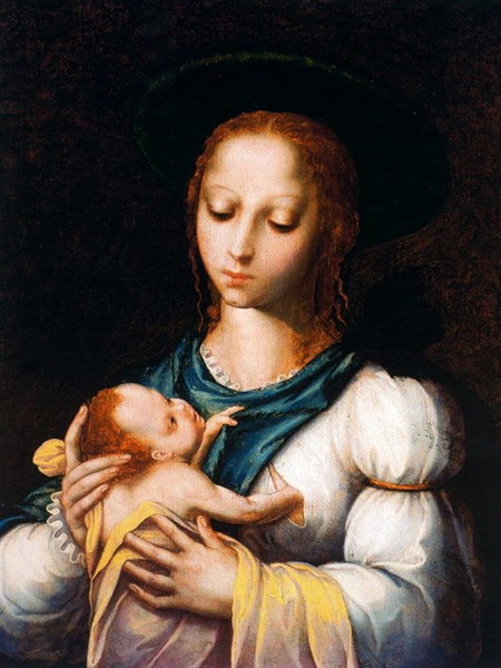 Богородица с Младенцем (450x600, 82Kb)