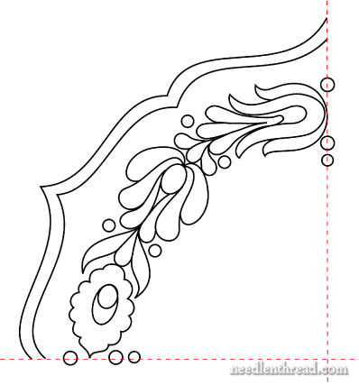 Hungarian-Embroidery-Design-05-corner-bw (398x427, 21Kb)