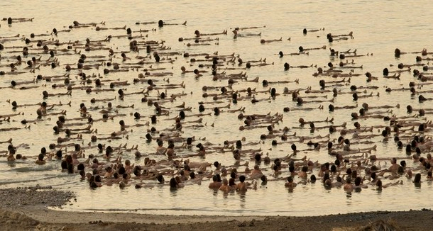 Тысячи голых сфотографировались на берегу Мертвого моря, 17 сентября 2011 года./2270477_161 (610x326, 254Kb)