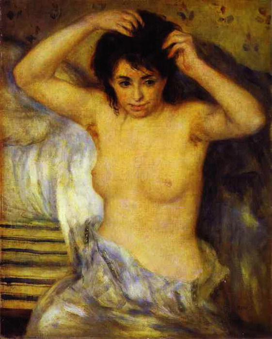 Pierre-Auguste Renoir - Bust of a Woman, also called Before the Bath or The Toilet (561x700, 95Kb)