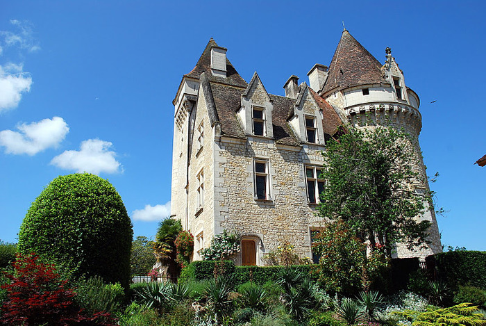 замок в Миланде (Chateau des Milandes). 78619