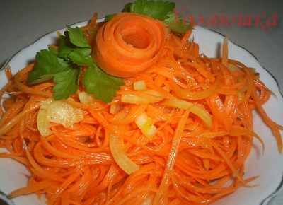 Домашняя корейская морковка