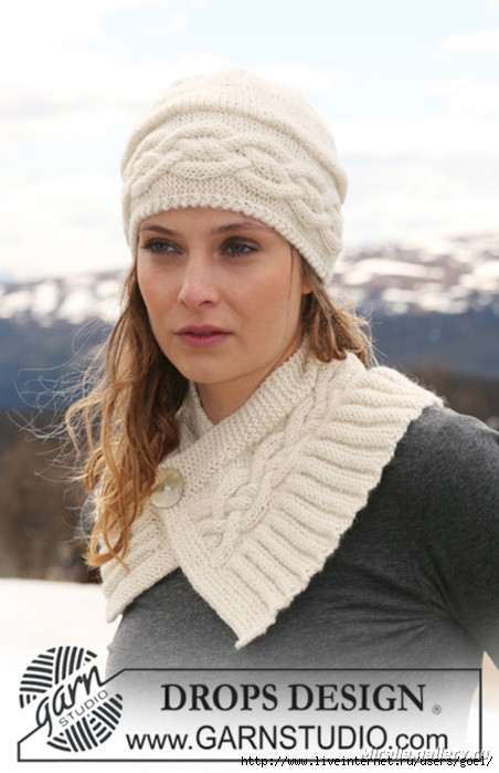 схемы вязания зимних шапок для женщины