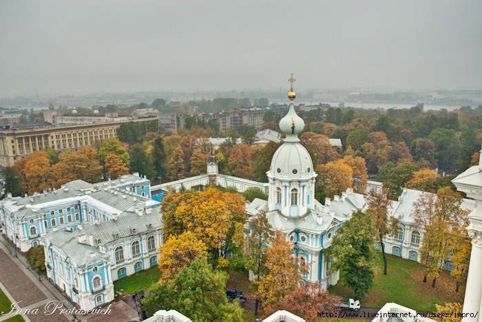 Петербург Смольный собор осенью красивые фото